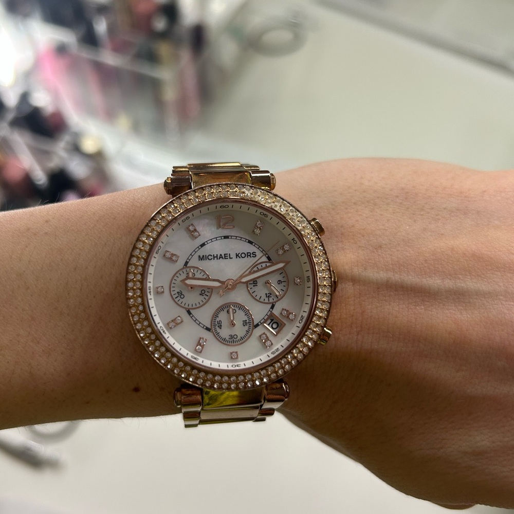 MICHAEL KORS Parker Rose Gold-Tone Watch - Picture 4 of 9